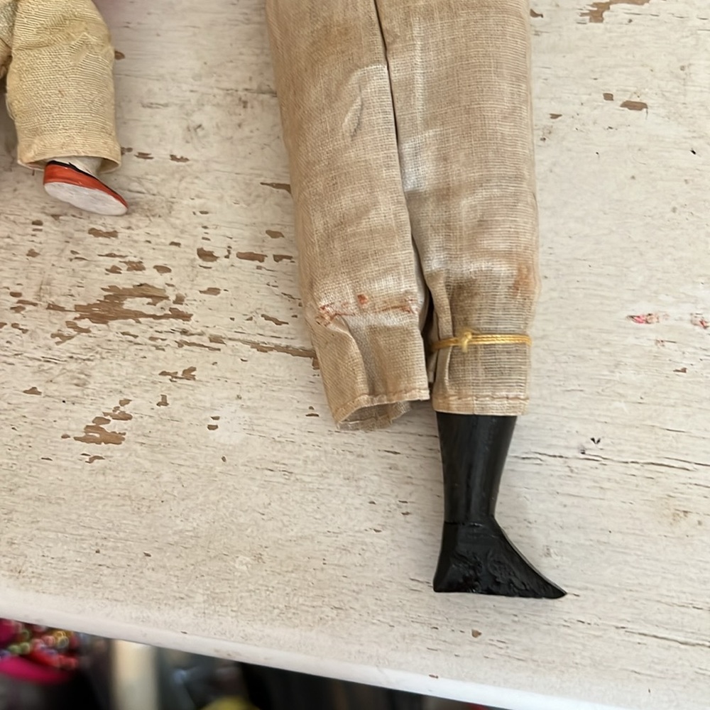 Lot vintage antique Chinese Asian composition dolls - Picture 8 of 11